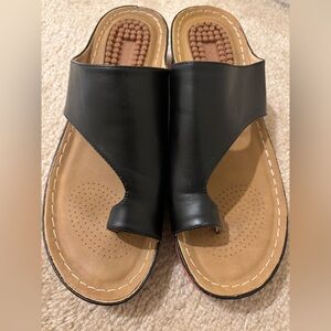 Reimforce Orthopedic Wedge Black Sandal - EU Size:42  US size 10.5-11